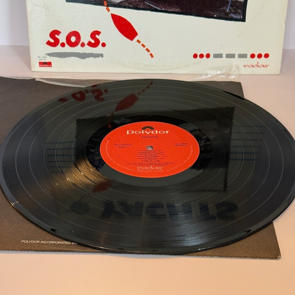 Yachts - S.O.S. | LP Vinyl 1979 Polydor New Wave Power Pop UK Band - Picture 3 of 3